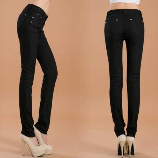Lunar Berry Stretch Skinny Long Size 801 Stylish and casual black long pants in Oversized and stretchy jeans perfect for Size 801 Pants,