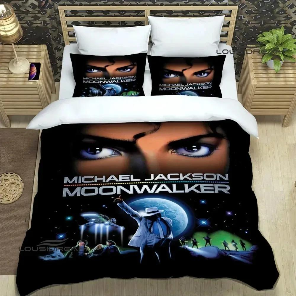 3D Print Michael Jackson Bedding Set Double Twin King Duvet Cover Comforter Pillowcase Boys Girls Adults Bedroom