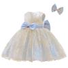 Abito Principessa in Pizzo Primavera 2026 - Outfit Color Block Gonfio per Performance per Bambini