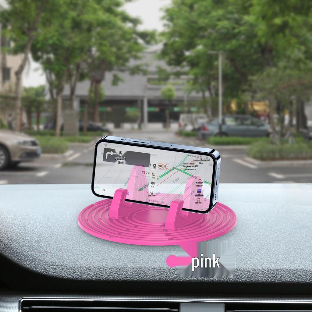 Durable Silicone Car Phone Holder with Gravity Support & Multi-functional Dashboard Navigation