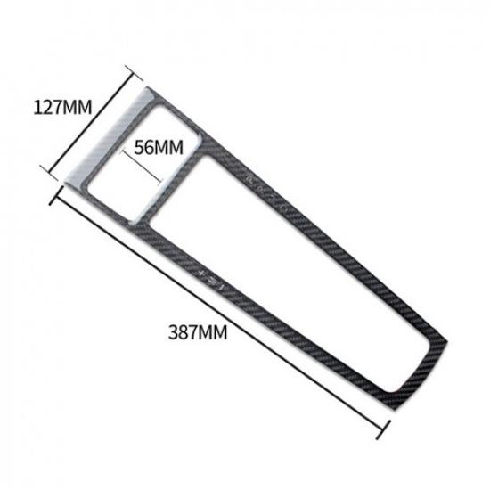 6Pcs For Porsche Macan 2014-19 Carbon Fiber Interior Gear Shift Panel Cover Trim