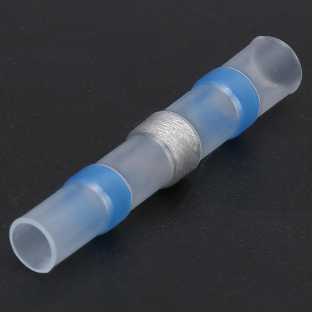 50 ks SSTS31 Pájecí těsnění Konektory Drátů Objímky Smršťovací Konektory Modré