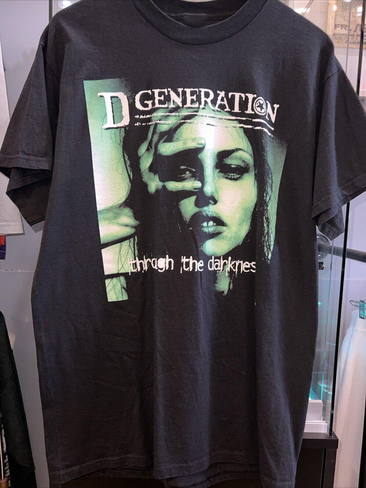 D Generation Through The Darkness Punk Band Unisex Cotton T-Shirt XXXL