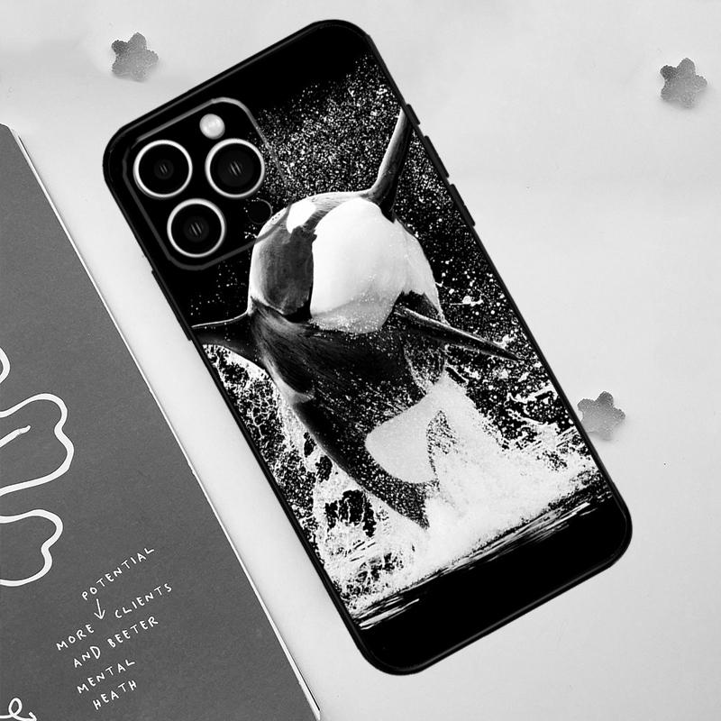 Killer Whale Orca Case For iPhone 11 12 13 14 15 16 Pro Max 15 16 Plus 13 12 Mini X XS XR Cover