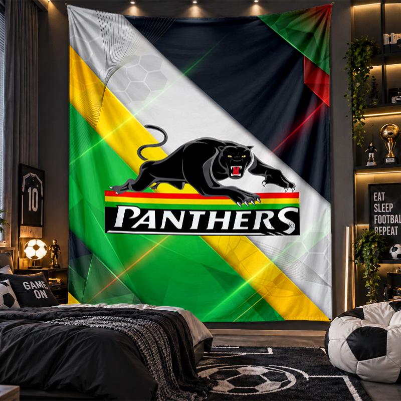 Arazzo da Appendere alla Parete Stampa Penrith Panthers Tessuto per Soggiorno Camera da Letto Decorazione per la Casa