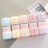 Coral Fleece Towel Collection With Waterabsorbing Fabric For Family Bathroom Decor