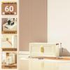 40-60cm Wide Transparent Foldable Double Door Floor Storage Cabinet with Multiple Layers