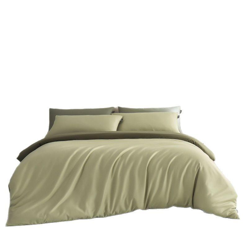 100% Cotton Long-Staple Sateen Bedding Set Luxury Soft Bed Sheets Duvet Cover