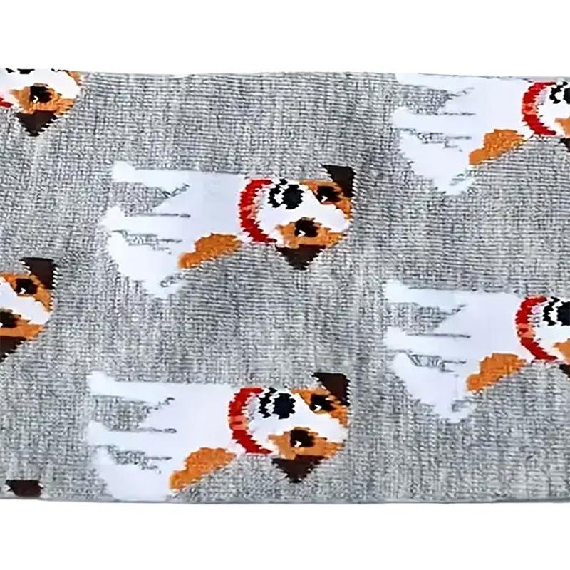 Trendy Stockings - Men's Large Size Mid-Calf Cotton Socks, Animal Life Series Theme Trendy Stockings
