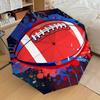 1pc Football Sport Pattern Umbrella Design Automatic Opening and Closing Umbrella, High-quality Travel Umbrella,  C1128219