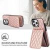 Crossbody Lanyard Wallet with Card Holder Kickstand Phone Case for iPhone 16 15 Pro Max Plus Shockproof Protective Cover