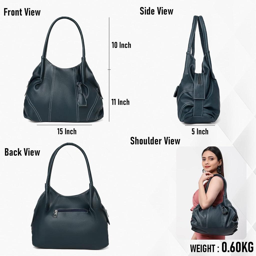 Women's Style Diva Faux Leather Handbag (Large)