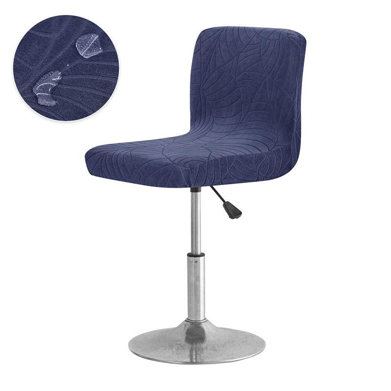 Water-Repellent Leaf Pattern Swivel Bar Stool Cover