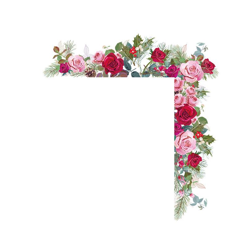 

Квіткова наклейка на стіну з листям для спальні, вітальні, коридору, декору домашніх дверей 40x90cm різнокольоровий