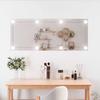 Vidaxl Lustro de Parede com LED, 40x100 cm, de Vidro, Retangular