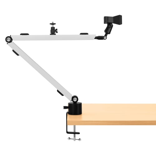 Streamplify Microphone Mount Arm with Cold Shoe Mount and Cable Management, Supports Up To 2.5kg