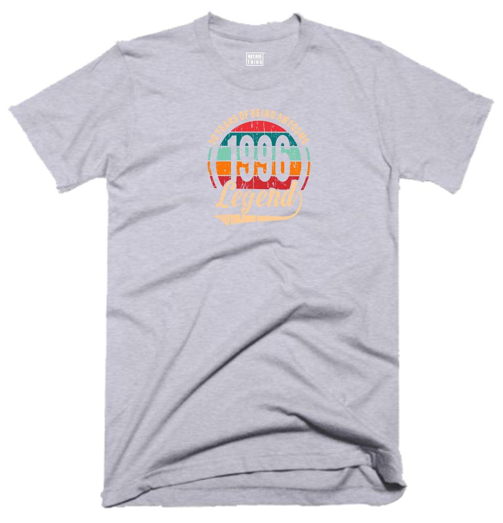 30th Birthday T Shirt 30 Years Of Being Awesome Legend Born In 1996 Funny Joke Halloween Xmas Birthday Fans Gift Unisex Tee Top
