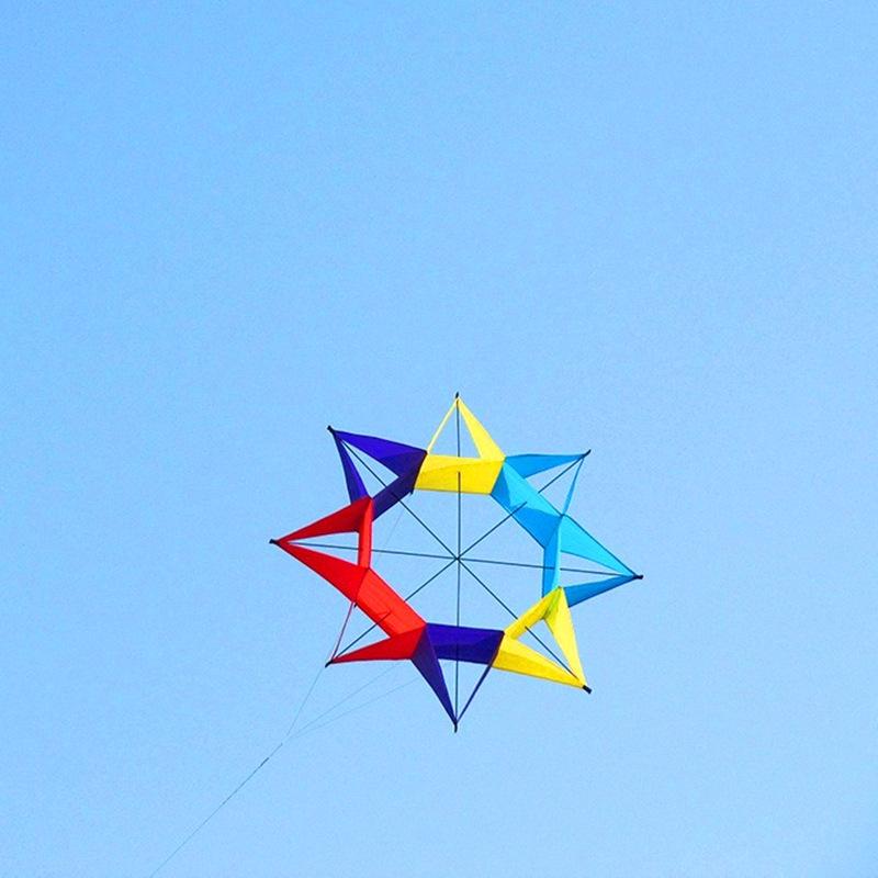 3D Plum Blossom Kite: Octagonal Hexagonal Rainbow Bestseller