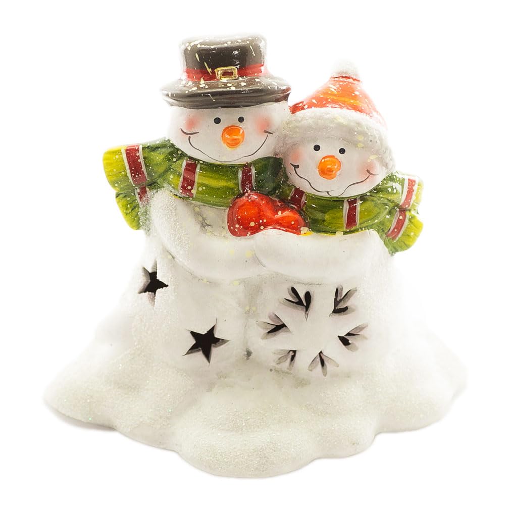 Santa Snowman LED Light Mascot White Day Stylish Garden Ornament [Fancy] sn-04 Decoration, Gift, Sparkling, Glowing, Cute, Figurine,