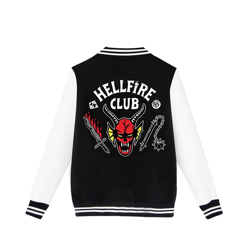 Printed Fashion Loose Casual Jacket Men Women Baseball Long Sleeve Jacket