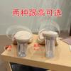 Thick-soled Waterproof Table Transparent Word with High-heeled Sandals Women Wear Crystal Heel Thick-heeled Cool Slippers In Summer
