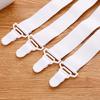 4Pcs Bed Sheet Holder Adjustable Length Elastic Nylon Bed Sheet Clips Straps Sheet Holder Mattress Clips for Bedroom