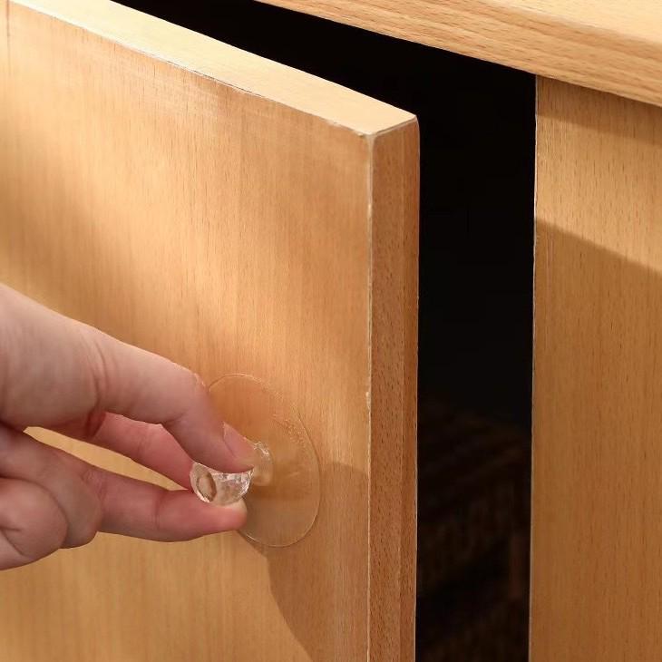 Strong Adhesive Hooks - No-Drill, Stainless Steel, No-Trace, Transparent Hooks for Kitchen/Bathroom Doors
