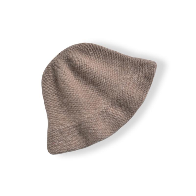 % Pure cashmere thickened bucket hat