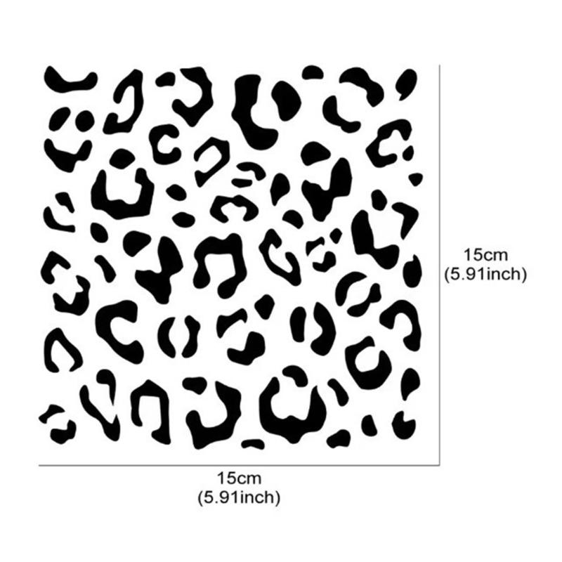 Animal Print Decals Adhesive PVC Flexible Stickers Decoration Car Rearview Mirror Sticker Mirror Trim Easy Installation