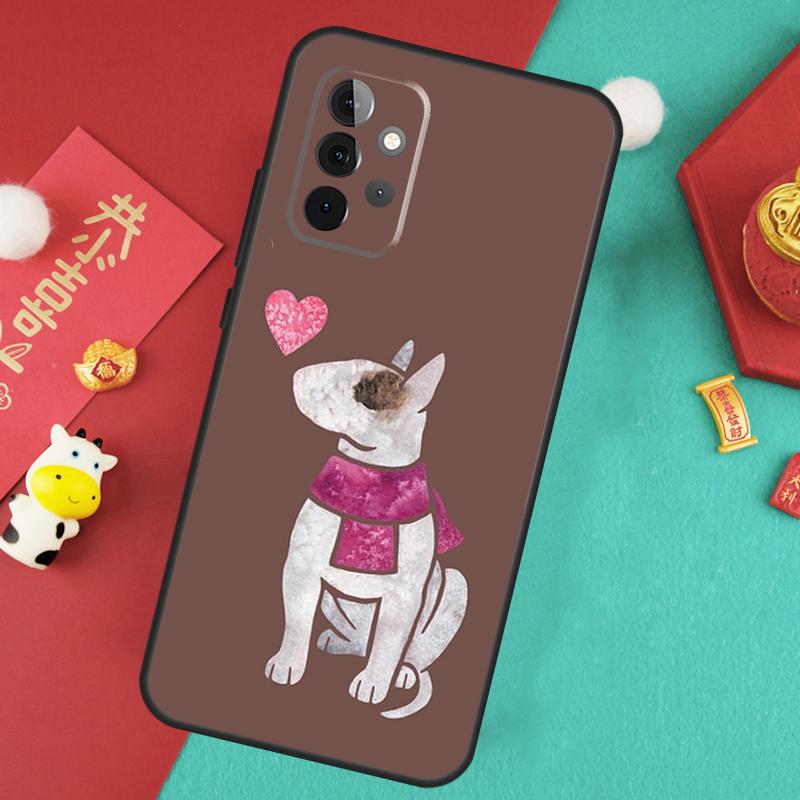 Bullterrier Bull Terrier Dog Case For Samsung Galaxy A52 A32 A12 A14 A34 A54 A51 A71 A53 A33 A13 A15 A25 A35 A55 Cover