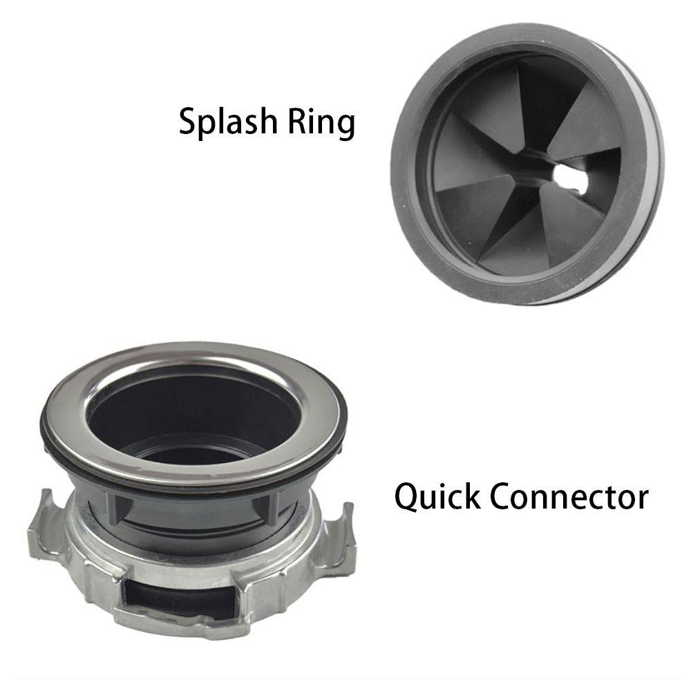 2 יחידות חדשות פקק פח אשפה למגרסת פסולת כלי להפחתת רעש טבעת מחסום לכיור כיסוי גומי שחור מגן התזה עבור Insinkerator