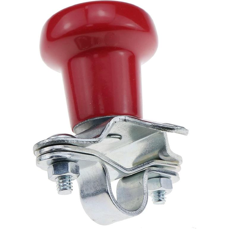 DVPARTS Red Universal Tractor Steering Wheel Spinner Knob Rubber Knob Steering Wheel Sleeve WSV122R For John Deere Case IH International Farmall And