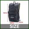 Hiking Backpack, Multifunctional, Waterproof, Abrasion Resistant, Travel, Emergency Bag, Reduces Strain, Reflective Material (Gray)