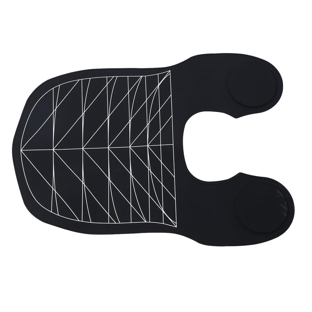 Salon Haarschneidekragen Haarfärbekragen Friseursalon Stylist Schnittumhang für Salon Friseur Haarefärben Schwarz