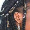 24Pcs Hair Braiding Dreadlocks Beads Dread Locks Hair Braid Tubes Hollow Out Hair Ring  for Braids