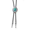 JMXD Retro Leather Sweater Chain Vintage Petal Floral Pendant Artistic Statement Necklace Men Fashion Accessory