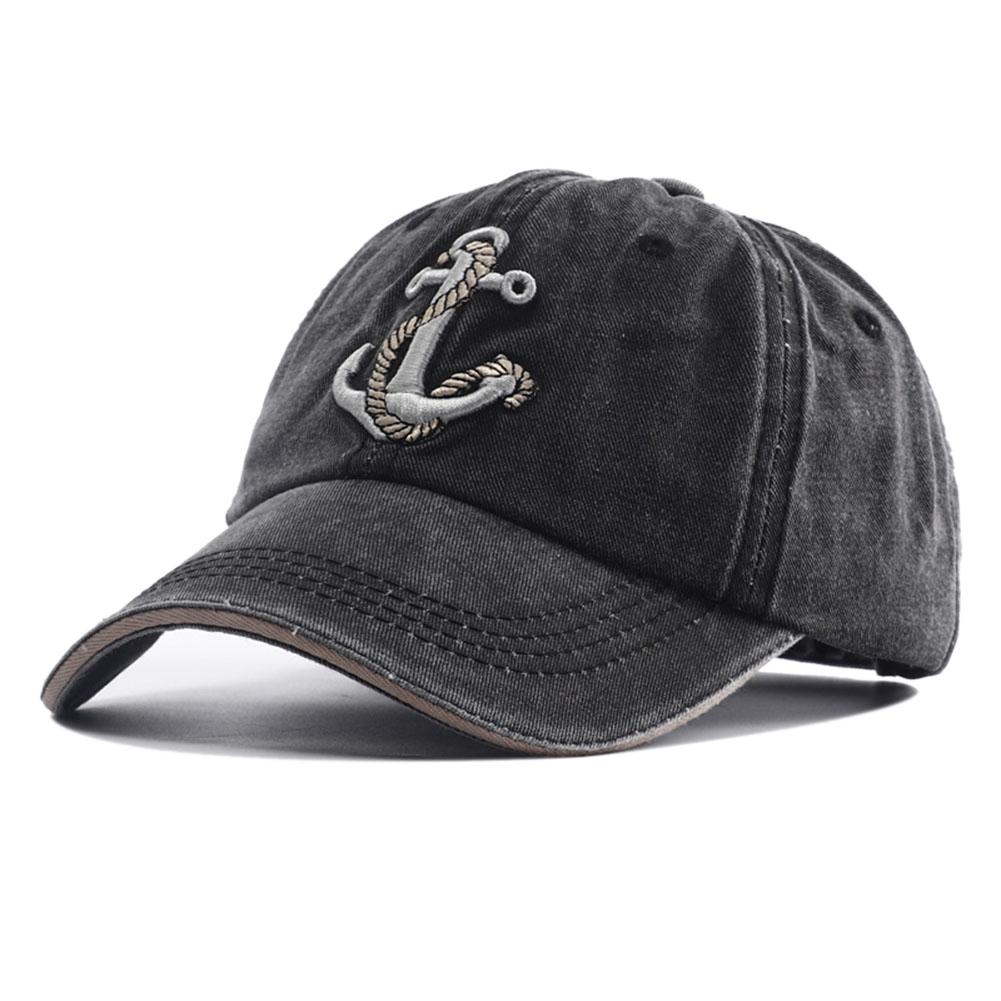 Dad Vintage Style Street Urban Hop Hip Hat Snapback Adjustable Homme Casquette Cap Baseball Denim Stitching Embroidered Anchor Quality High Caps