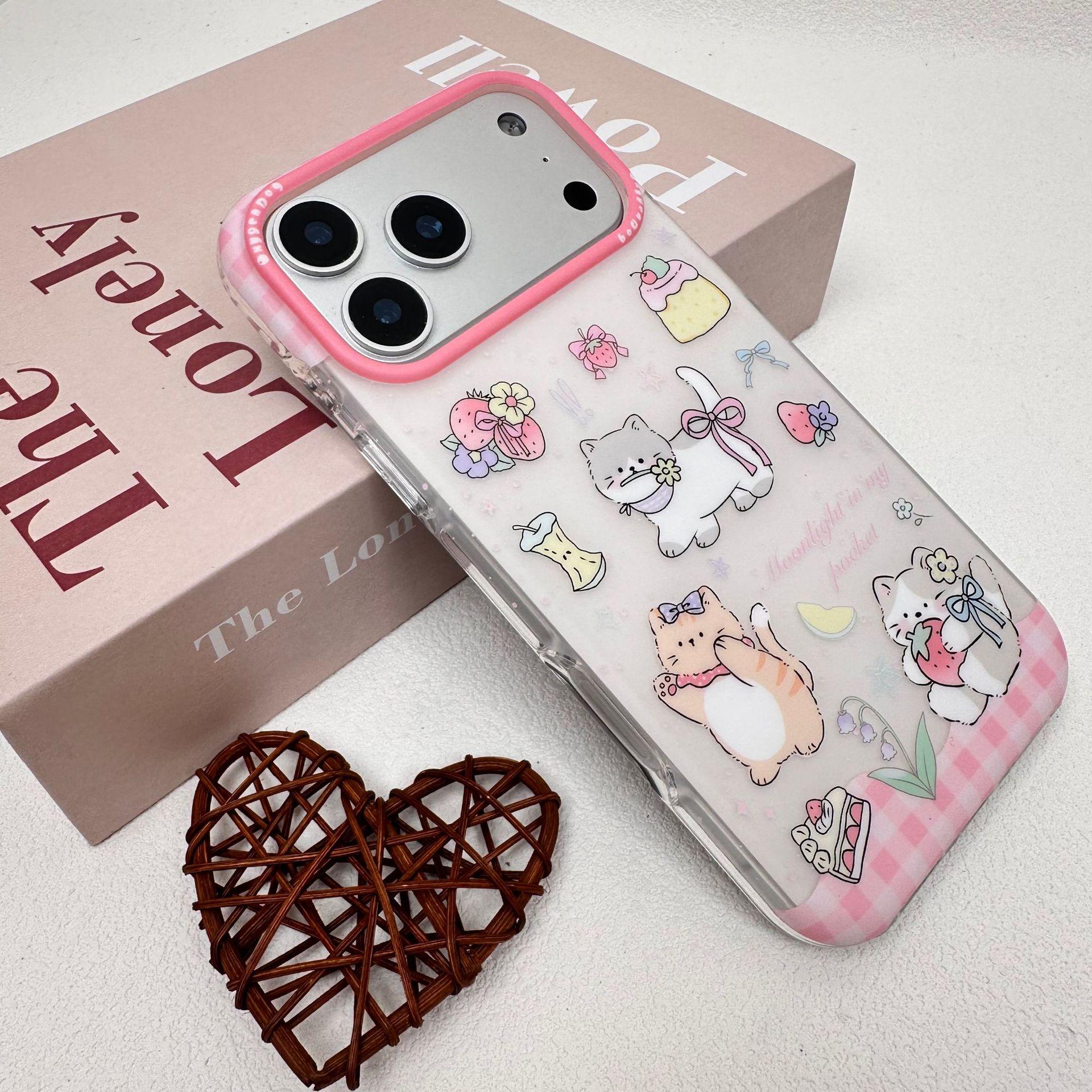 Oxygen Dog Roman Series Cartoon Animal Drop-Proof Protective Case for iPhone 17 iPhone 16 Pro