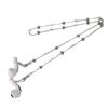 GPT Wireless Drop Loss Prevention Earphone Earphone Glasses Neck Hanging Accessory for AirPods Cute Heart X Silver [Suitcase Company] Earphones,