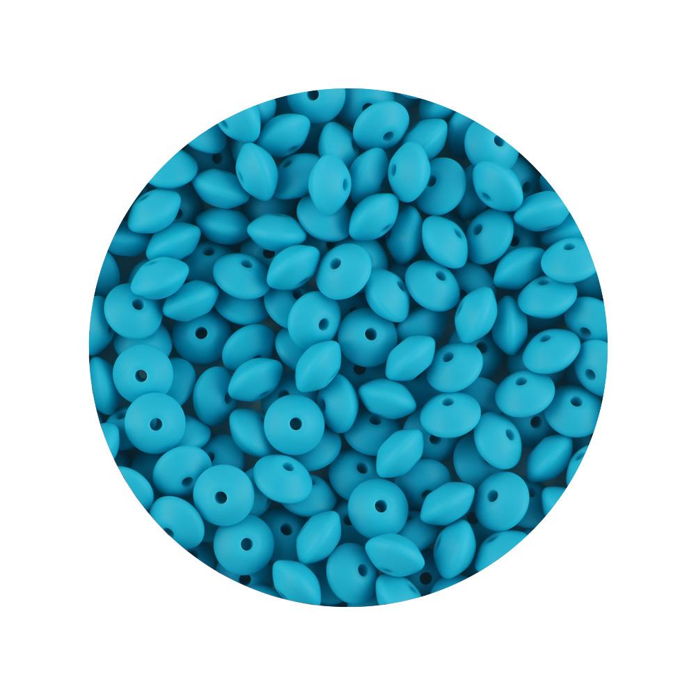 100Pcs 12mm Silicone Lentil Beads Round Spacer Beads Silicone Abacus Bead DIY Bracelet Necklace Handmade Jewelry Accessories