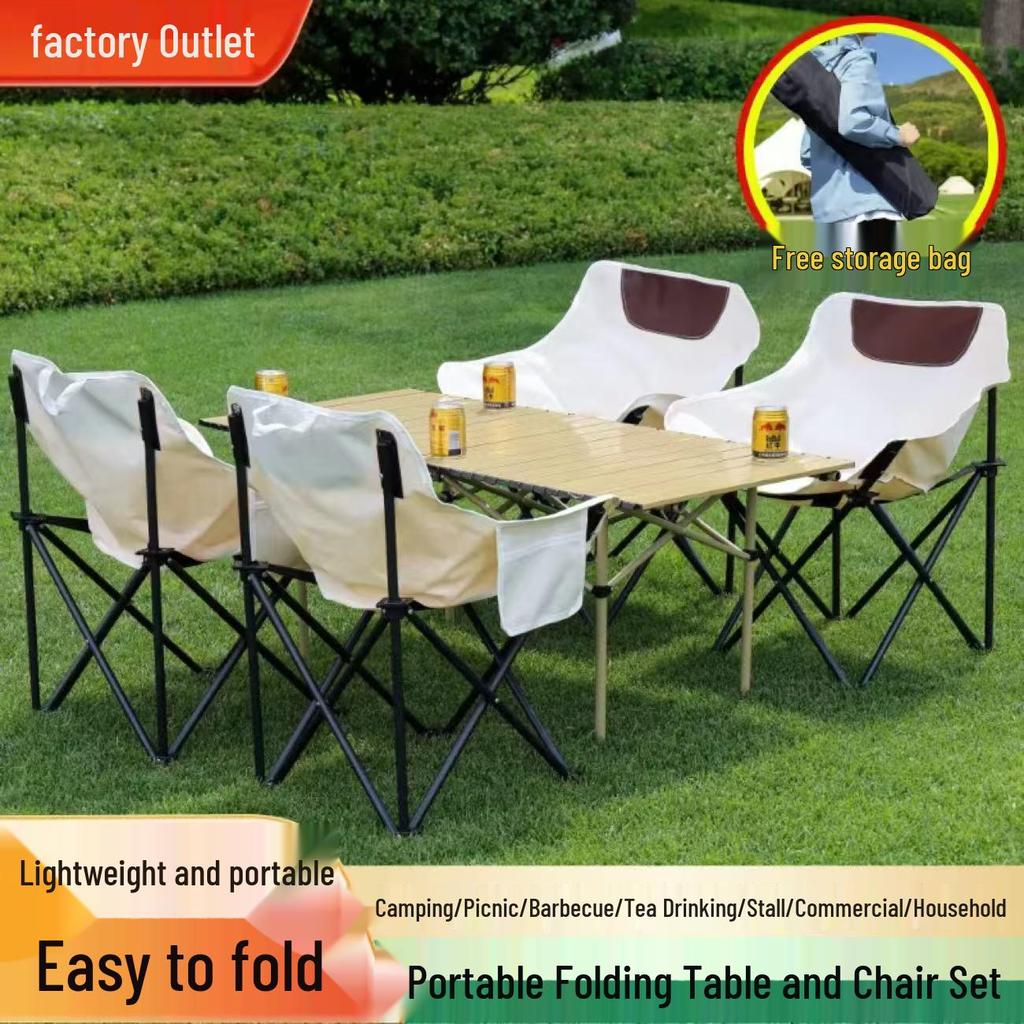 Affordable Portable Folding Camping Table & Chair Set