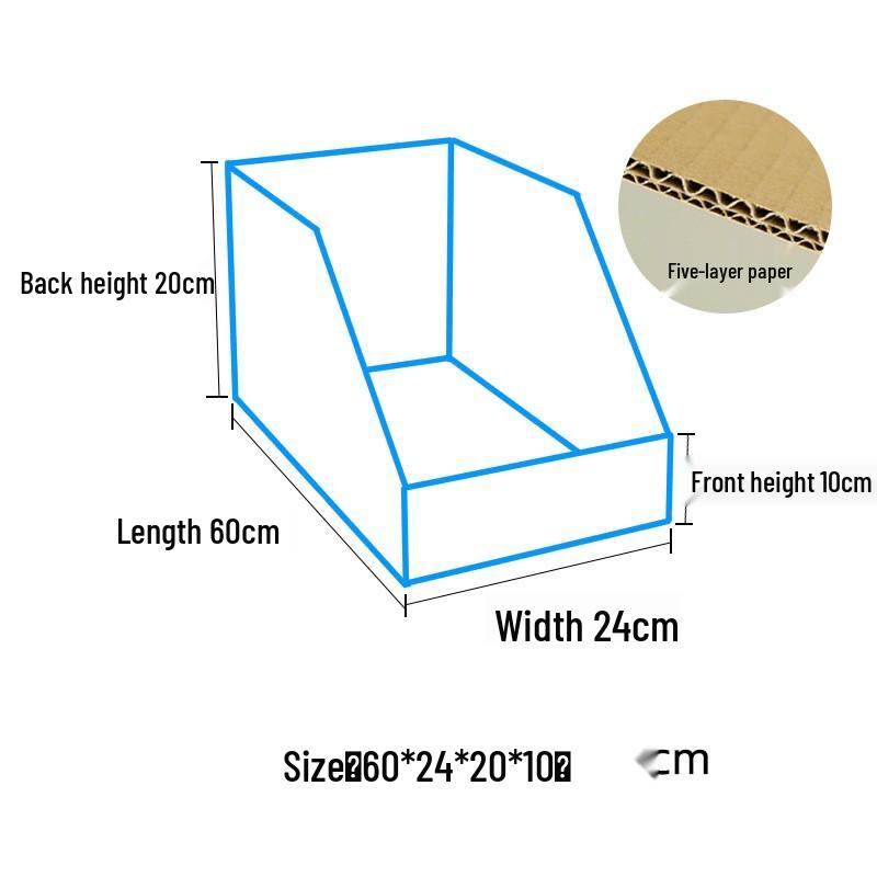 Five-Layer Super Hard Storage Organizer with Slanted Compartments for Warehouse or Supermarket