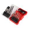 11Pcs Screw Extractor Set Kit with Tap Extension Bar Adapter 1 4in Hex Shank Storage Box