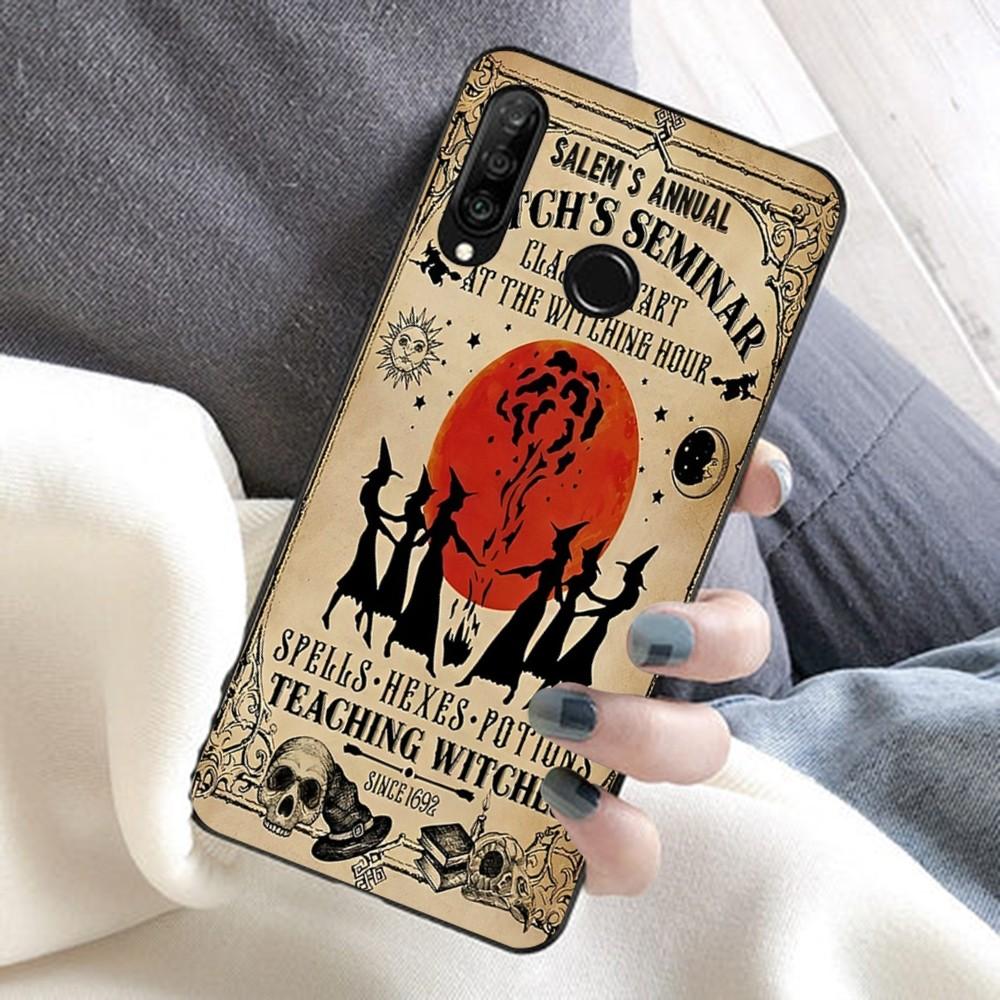 

Retro Halloween Witch Phone Case For Huawei Honor 10 lite 9 20 7A pro 9X pro 30 pro 50 pro 60 pro 70 pro plus HuaweiHonor70ProPlus