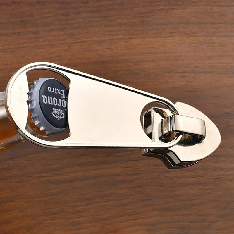 Deschis de sticle multifuncțional noutate Deschidetor de bere în formă de fermoar Unelte creative pentru bar Magnet Gadget de bucătărie Decorare Autocolant frigider