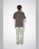 THEMUSEUMVISITOR Necklace Printed Pigment T-Shirt (Charcoal)