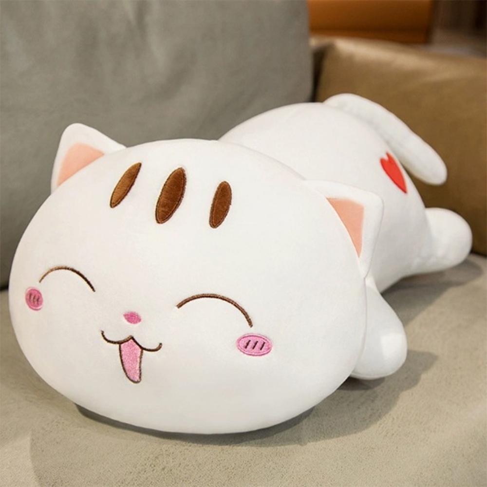 Kawaii Lying Cat Plush Toys Stuffed Cute Lazy Cat Dolls Lovely Animal Pillow Soft Cartoon Cushion Kids Birthday Gifts Home Decor