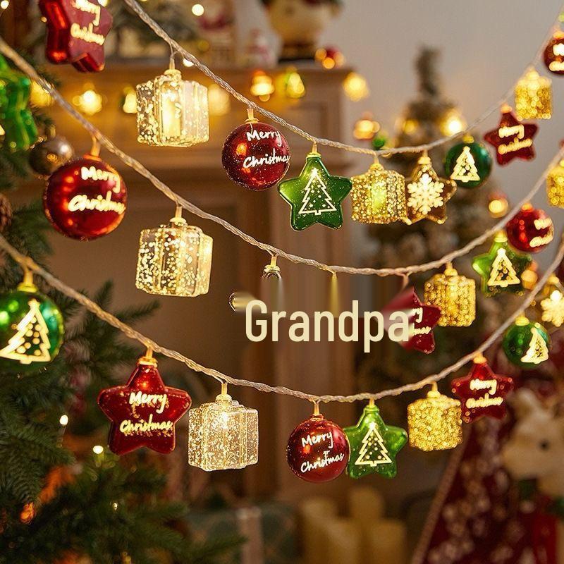 

Светодиодные гирлянды для создания рождественской атмосферы: Декоративные украшения для дерева и сцены 1.5m 10 Lights [Battery Box]