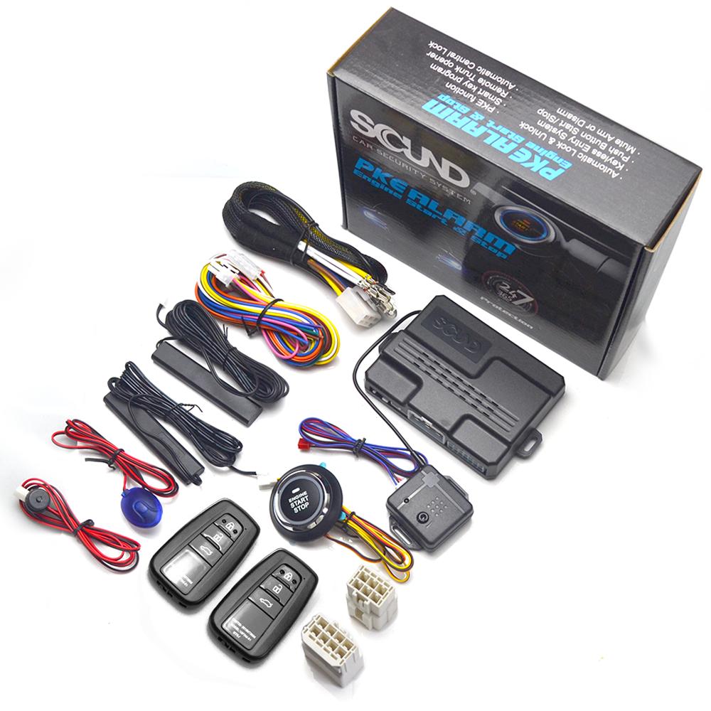 For Toyota Car Alarm Start Stop System Remote Start Engine Ignition Kit Keyless Entry Accessories Yaris Corolla Rav4 Hilux Auris