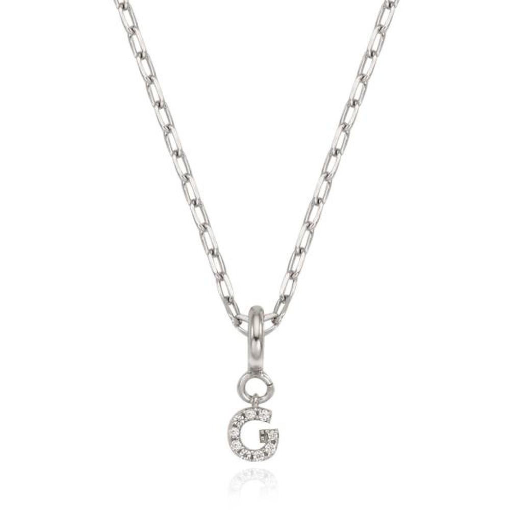 [Ost] My Initial Silver Drop Necklace (G)_Otn222814Qww